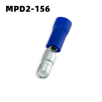 10/100PCS ženski muški izolirani električni konektor Crimp Bullet Terminal za terminale audio ožičenja Kabelski konektori 22-16AWG