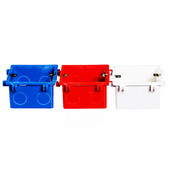 Esooli Hot Sale 86*86MM kazeta Univerzalna bijela zidna kutija za stražnju kutiju EU/UK utičnica i zidni prekidač na dodir popularan u RU