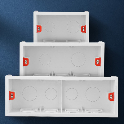 Mintiml Wall Mounting Box Εσωτερική κασέτα Λευκό πίσω κουτί Εσωτερικές υποδοχές κασέτας και διακόπτες Καλωδίωση Back Box 146 Τύπος