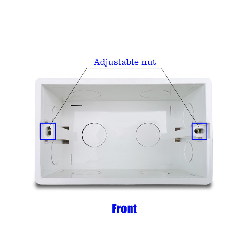 Mintiml kutija za zidnu montažu, unutarnja kazeta, bijela stražnja kutija, unutarnja kazeta, utičnice i sklopke, ožičenje, stražnja kutija 146 tip