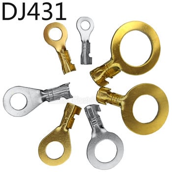 DJ431-6B/3.2A/4.2A/5B/8B/10B/12C Στρογγυλό μπλοκ ακροδεκτών Ακροδέκτες τύπου O Τερματικά ακροδέκτες Ψυχρής πίεσης Χάλκινη γλωττίδα Ρύγχος καλωδίωσης