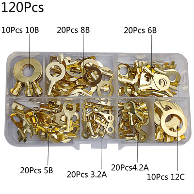 DJ431-6B/3.2A/4.2A/5B/8B/10B/12C apaļš spaiļu bloks O veida izciļņi spailes auksti spiests savienotājs vara cilnes vadu deguns