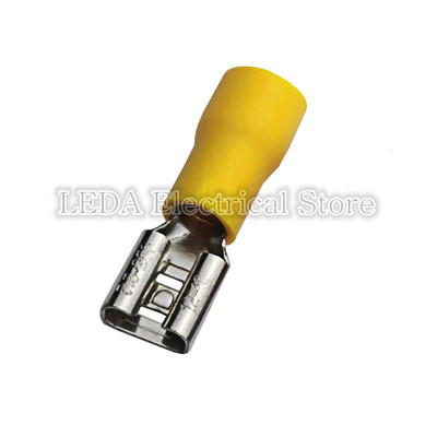 20 gab Sievišķais+Vīrietis FDD MDD Sievišķais izolēts elektriskais presēšanas spailis 1,5-2,5 mm2 kabeļa vadu savienotājam