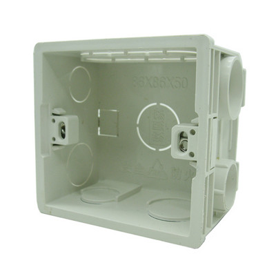 WIRLDLIGHT Podesiva kutija za ugradnju Unutarnja kazeta 86mm*86mm*50mm Za prekidač i utičnicu tipa 86 Bijela/crvena boja Stražnja kutija za ožičenje