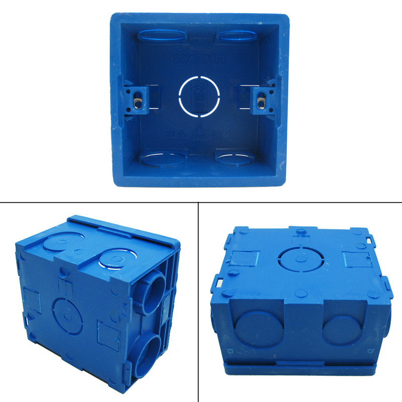 WIRLDLIGHT Podesiva kutija za ugradnju Unutarnja kazeta 86mm*86mm*50mm Za prekidač i utičnicu tipa 86 Bijela/crvena boja Stražnja kutija za ožičenje