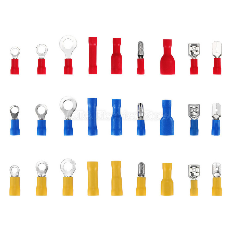 700 gab. elektrisko gofrēšanas savienotāju sortiments 0,5-6 mm aukstās presēšanas spaiļu knaibles Kabeļu komplekts Rokas instruments izolētiem kabeļu uzgaļiem