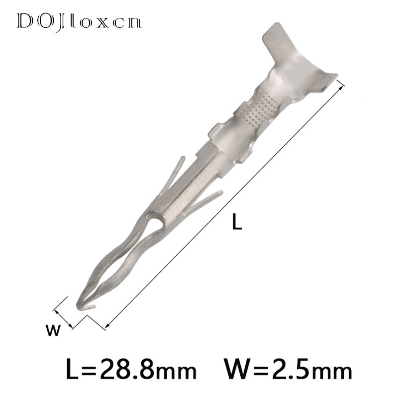 20/50/100/200 kom 2,5 MM automobilski mesingani stezaljke za ožičenje Delphi muški ili ženski kontaktni kontakti za konektor kabela 12124580