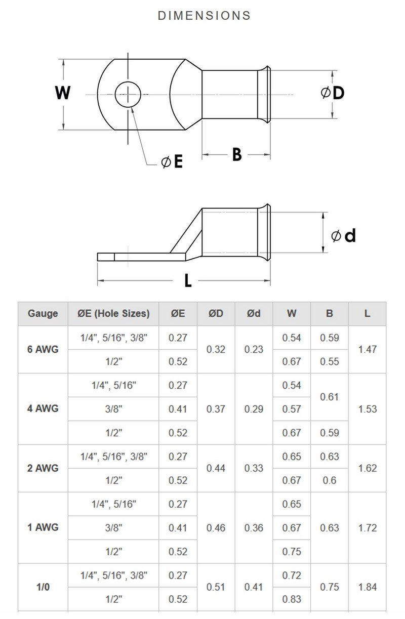 10PCS 0-8AWG tukša vara gredzena saspiešanas spailes uzgaļi Akumulatora kabelis Elektrisko vadu savienojuma savienotāju komplektu komplekts