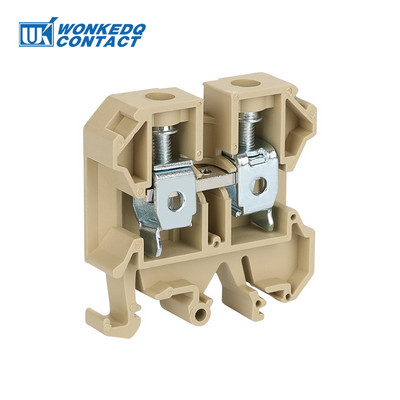 10 gab SAK16EN Universāls skrūvsavienojums caurvads SAK16 16 mm² vads elektriskais savienotājs DIN sliedes spaiļu bloks SAK 16EN