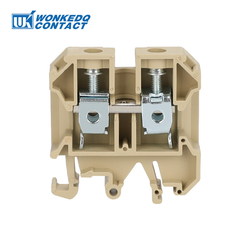 10 gab SAK16EN Universāls skrūvsavienojums caurvads SAK16 16 mm² vads elektriskais savienotājs DIN sliedes spaiļu bloks SAK 16EN