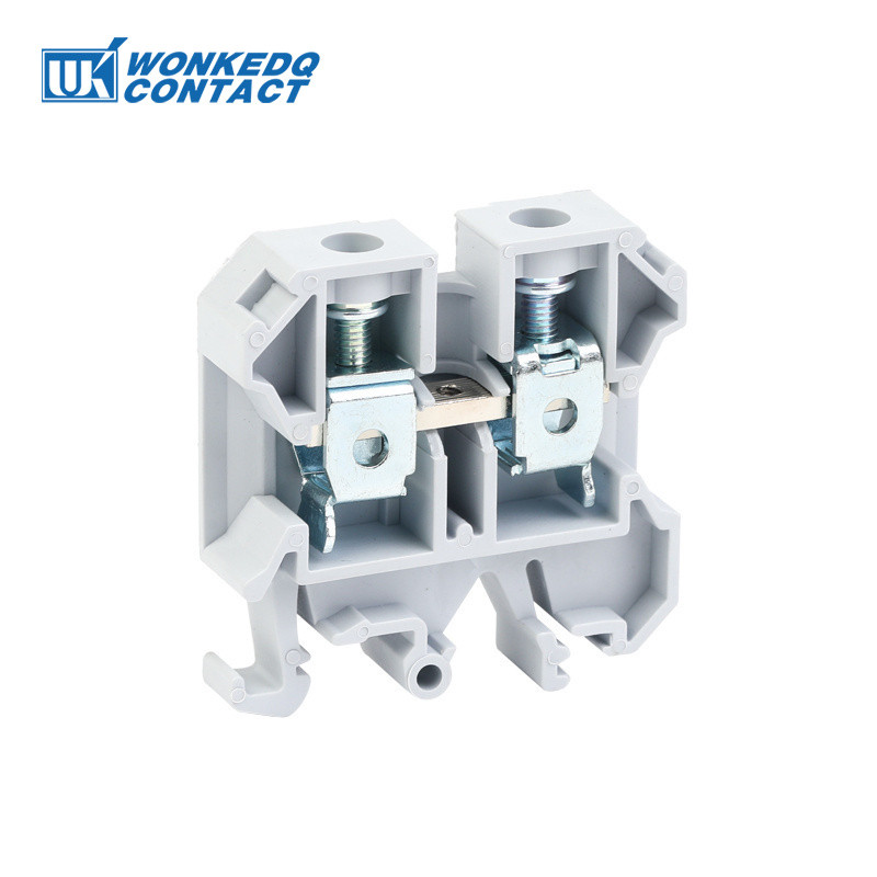 10 gab SAK16EN Universāls skrūvsavienojums caurvads SAK16 16 mm² vads elektriskais savienotājs DIN sliedes spaiļu bloks SAK 16EN