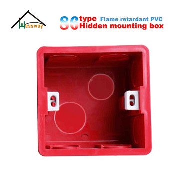 Забавяща горенето регулируема монтажна кутия Вътрешна касета за превключвателна кутия за тъмна стена
