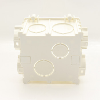 Esooli Μέγεθος 86*86mm Cassette Universal White Wall Mounting Box for EU/UK Socket Backbox and Wall Light Touch Switch