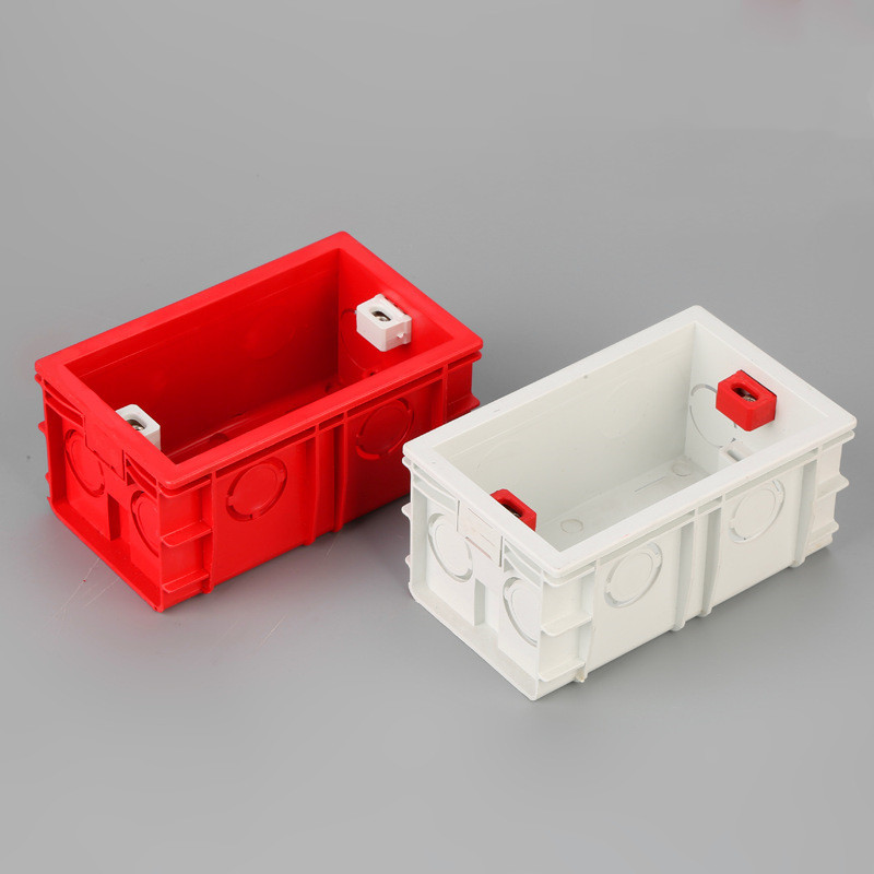 118 tipa montāžas kārba slēptā iekšējā kasešu savienojuma vadu korpuss US AU standarta sienas apgaismojuma slēdža ligzda aizmugurē iekšā