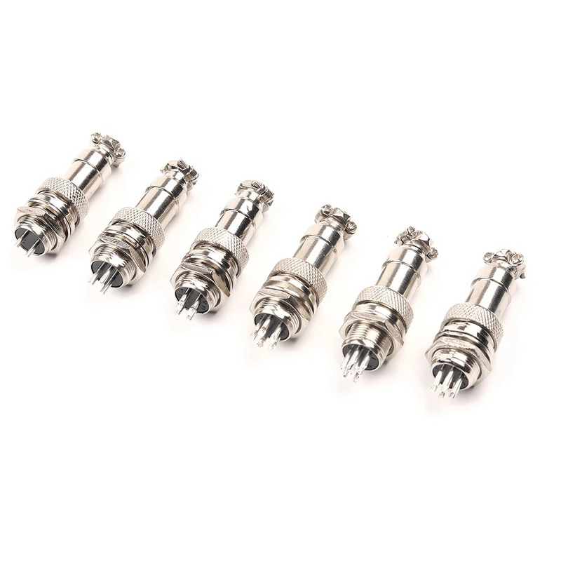 1Set GX12 2/3/4/5/6/7 Pin Mat tip muške i ženske električne žice Konektor ploče Okrugla zrakoplovna utičnica Utikač žice Konektor ploče