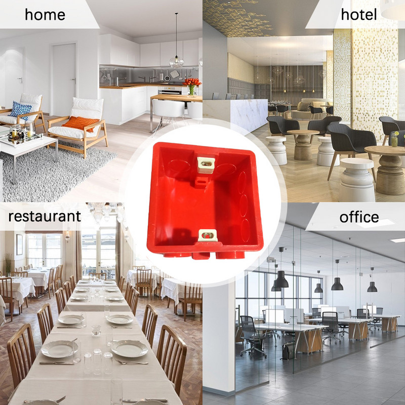 1/2/3/5 Stražnja kutija za ožičenje Izrada Kompaktna veličina Organizator kabela Utičnica Kutija Praktična posuda za žice Otpornost na trošenje