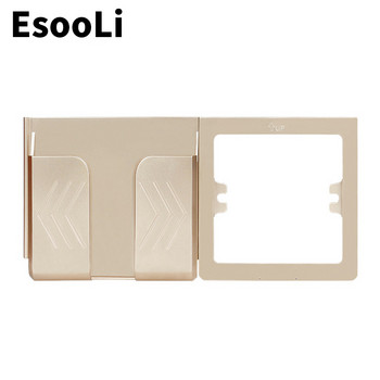 EsooLi сив стенен контакт държач за телефон Аксесоари за смартфон Стойка Поддръжка за мобилен телефон Apple Samsung Huawei Поставка за телефон