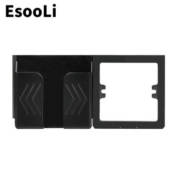 EsooLi сив стенен контакт държач за телефон Аксесоари за смартфон Стойка Поддръжка за мобилен телефон Apple Samsung Huawei Поставка за телефон