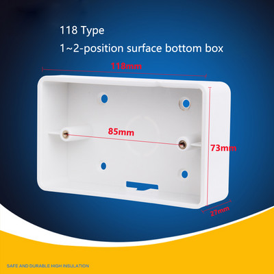 118 Tip US AU Standardna stražnja kutija Zidno kućište Prekidač svjetla Utičnica Montažna kutija Unutarnja kazeta 86 Razvodna kutija