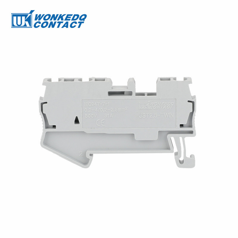 10kom ST2.5-TW opružni kavezni priključak 3-provodnika ST 2.5TW TWIN utikač Žica Električni konektor ST 2.5-TW DIN letvica Terminalni blok