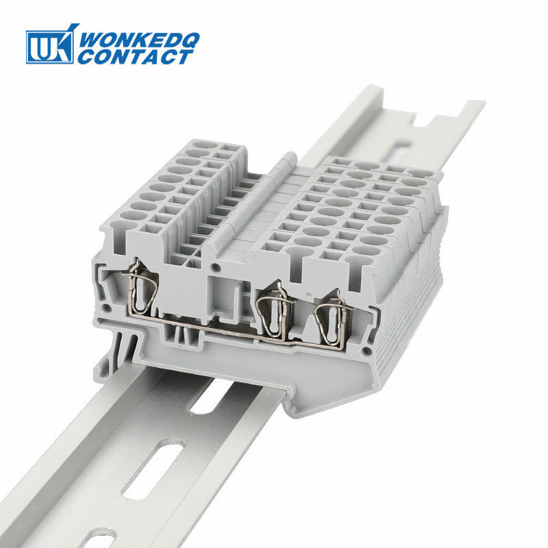 10kom ST2.5-TW opružni kavezni priključak 3-provodnika ST 2.5TW TWIN utikač Žica Električni konektor ST 2.5-TW DIN letvica Terminalni blok