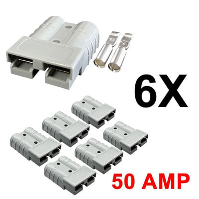 Σύνδεσμος φόρτισης μπαταρίας 50A Quick Plug για Υποδοχές βυσμάτων Anderson Style DC Αξεσουάρ προσαρμογέα υποδοχής μοτοσικλέτας ηλεκτρικού εργαλείου