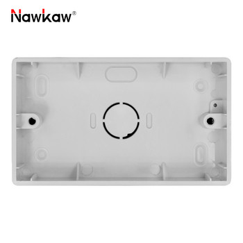 Nawkaw 146*86*30 мм външна монтажна кутия Приложете към 146*86 мм превключвател и гнездо Бяла съединителна кутия