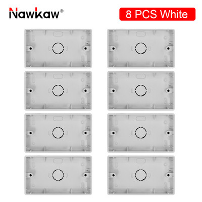 Nawkaw 146*86*30mm vanjska kutija za ugradnju Nanesite na 146*86mm prekidač i utičnicu Bijela razvodna kutija