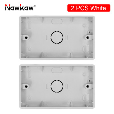 Nawkaw 146*86*30mm vanjska kutija za ugradnju Nanesite na 146*86mm prekidač i utičnicu Bijela razvodna kutija