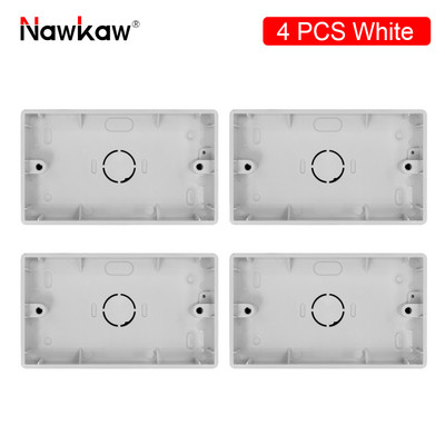 Nawkaw 146*86*30mm vanjska kutija za ugradnju Nanesite na 146*86mm prekidač i utičnicu Bijela razvodna kutija