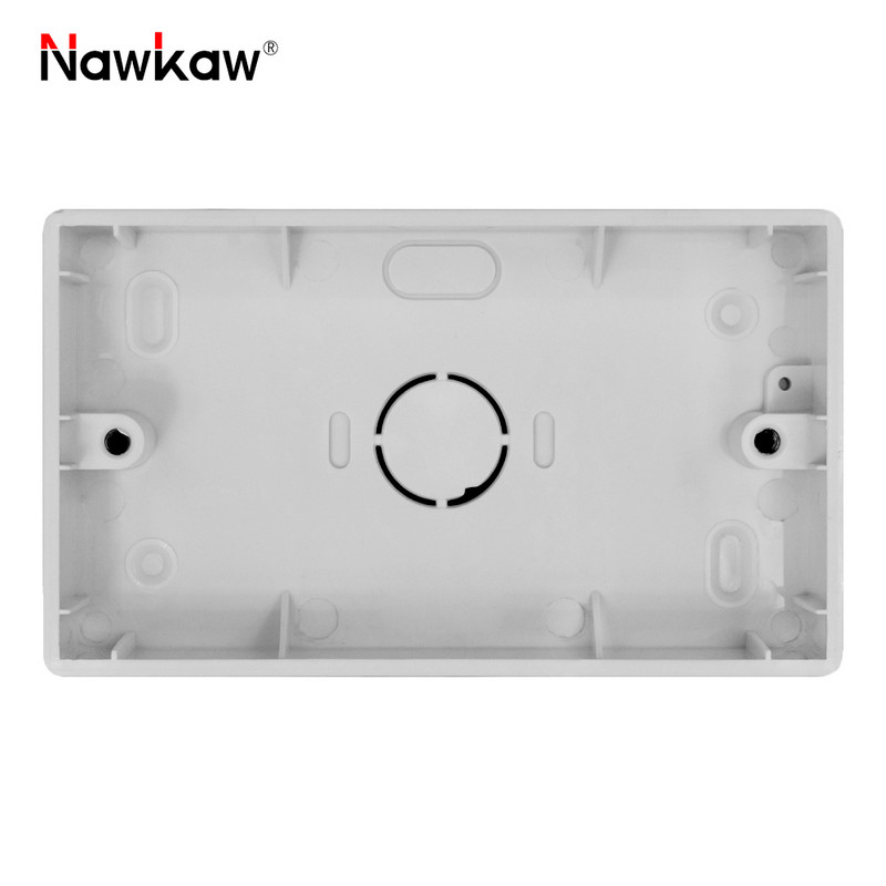 Nawkaw 146*86*30mm vanjska kutija za ugradnju Nanesite na 146*86mm prekidač i utičnicu Bijela razvodna kutija