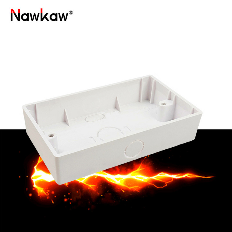 Nawkaw 146*86*30mm vanjska kutija za ugradnju Nanesite na 146*86mm prekidač i utičnicu Bijela razvodna kutija