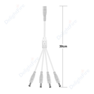 Utikač za istosmjernu struju Kabel za razdjelnik struje 12V utičnica Adapterska utičnica 5,5 mm 2,1 mm ženski muški konektori za CCTV kamere LED svjetlo