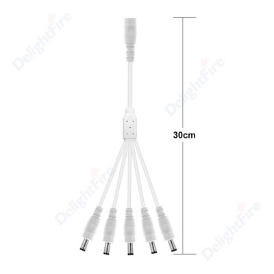 Utikač za istosmjernu struju Kabel za razdjelnik struje 12V utičnica Adapterska utičnica 5,5 mm 2,1 mm ženski muški konektori za CCTV kamere LED svjetlo
