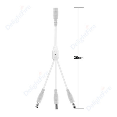 Utikač za istosmjernu struju Kabel za razdjelnik struje 12V utičnica Adapterska utičnica 5,5 mm 2,1 mm ženski muški konektori za CCTV kamere LED svjetlo