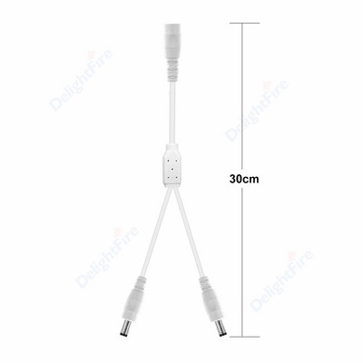 Utikač za istosmjernu struju Kabel za razdjelnik struje 12V utičnica Adapterska utičnica 5,5 mm 2,1 mm ženski muški konektori za CCTV kamere LED svjetlo