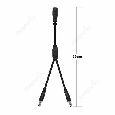 Utikač za istosmjernu struju Kabel za razdjelnik struje 12V utičnica Adapterska utičnica 5,5 mm 2,1 mm ženski muški konektori za CCTV kamere LED svjetlo