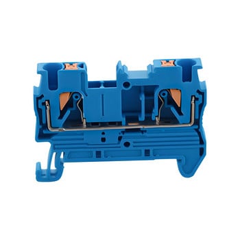 100 τμχ Din Rail Terminal Block 7 Colors PT-2.5 Spring Electrical Push In Terminal Strip Block Connector PT2.5 Wiring Conductor