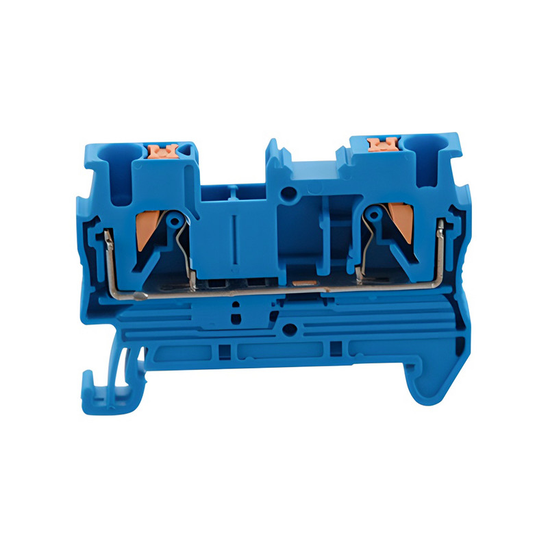 100 gab. Din sliedes spaiļu bloks, 7 krāsas PT-2.5 atsperes elektriskā iespiežamā spailes sloksnes bloka savienotājs PT2.5 vadu vads