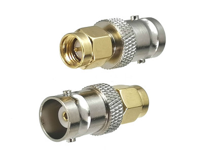 1gab savienotāja adaptera SMA uz BNC vīrišķā kontaktdakša un ligzdas RF koaksiālā pārveidotāja vadu spaile taisna Jauna