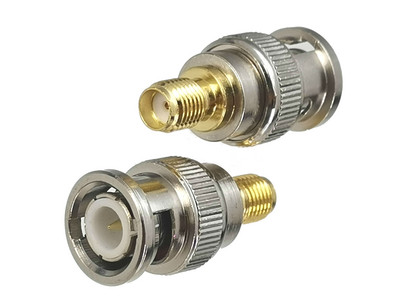 1gab savienotāja adaptera SMA uz BNC vīrišķā kontaktdakša un ligzdas RF koaksiālā pārveidotāja vadu spaile taisna Jauna