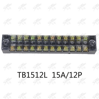 1Pcs dvostruka vijčana terminalna letva 600V 15A TB-1503 / TB-1504 / TB1506 / TB-1508/TB1505/TB1510/TB1512/TB1515 opcija
