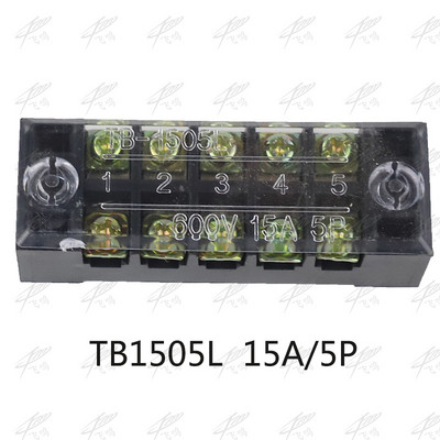 1Pcs dvostruka vijčana terminalna letva 600V 15A TB-1503 / TB-1504 / TB1506 / TB-1508/TB1505/TB1510/TB1512/TB1515 opcija