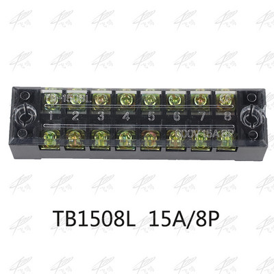 1Pcs dvostruka vijčana terminalna letva 600V 15A TB-1503 / TB-1504 / TB1506 / TB-1508/TB1505/TB1510/TB1512/TB1515 opcija