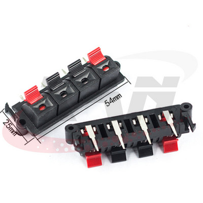 2tk/partii Ühendusklemm 2P 4P 6P 8P 12P Push In Jack Vedrukoormusega helikõlari klemmid Leivaplaadi klambrid