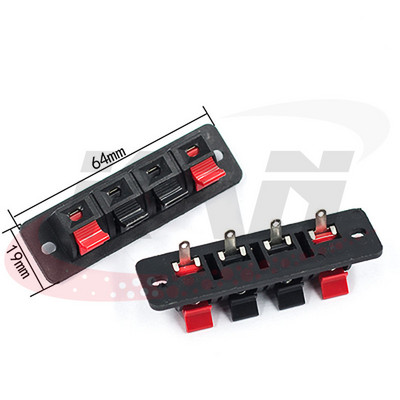 2tk/partii Ühendusklemm 2P 4P 6P 8P 12P Push In Jack Vedrukoormusega helikõlari klemmid Leivaplaadi klambrid