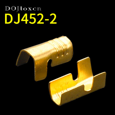 50/100/200/500 gab U formas presēšanas spaile H62 misiņa stieples sprādzes savienotāja vadu galva 452-1 452-2 451-3 0,2-2 mm2