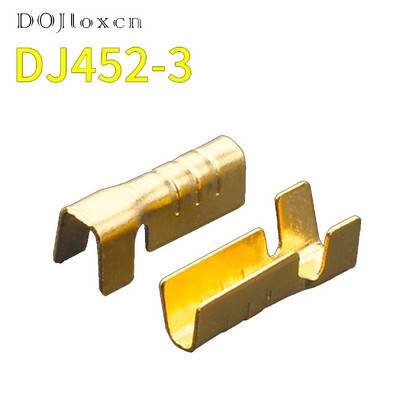 50/100/200/500 gab U formas presēšanas spaile H62 misiņa stieples sprādzes savienotāja vadu galva 452-1 452-2 451-3 0,2-2 mm2