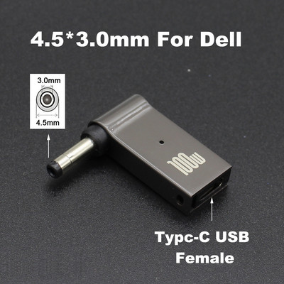 100W USB tip C na DC konektor napajanja USB C na univerzalni adapter napajanja prijenosnog računala pretvarač za Asus Dell Lenovo prijenosno računalo