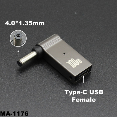 100W USB tip C na DC konektor napajanja USB C na univerzalni adapter napajanja prijenosnog računala pretvarač za Asus Dell Lenovo prijenosno računalo
